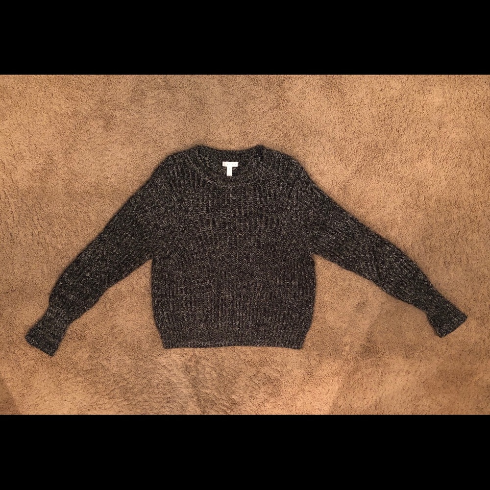 Leith heathered gray boyfriend/oversized sweater
